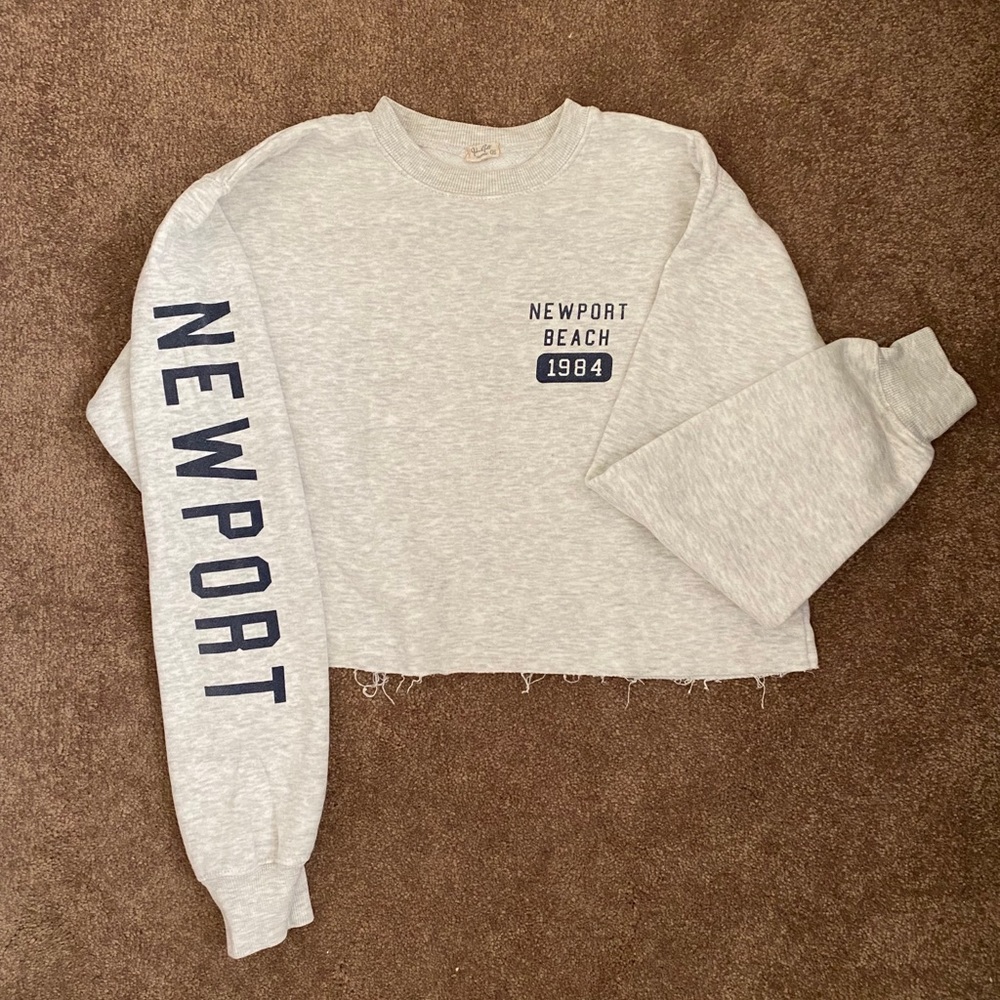 John Gualt New Port beach cropped sweatshirt